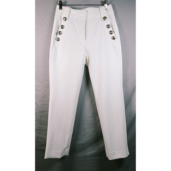 White House Black Market Pants - White House Black Market Women's Jolie Classic Straight Luxe Sailor Cropped Sz 4